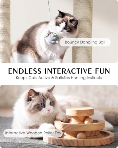 Maine Coon Cat Tree for Large Indoor Cats, Cat Tower, Stable Base - Image 6