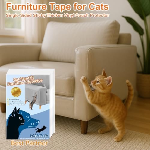 18 Pack Cat Scratch Furniture Protector Anti-Scratch Deterrent Tapes Premium - Image 2