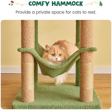 MWPO 63.8 Inches Green Cat Tree - Image 4