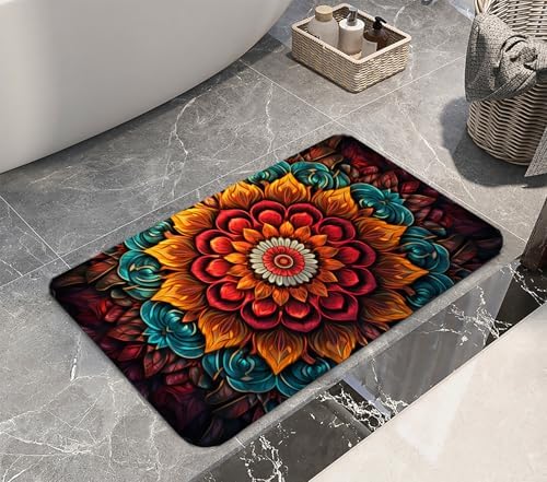 Memory Foam Bath Mat Flannel Non-Slip Floor Carpet 29x17 in - Image 4