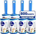 800 Sheets Lint Rollers for Pet Hair Extra Sticky, 4 Handles, 8 Rollers by AlbatrossHealthNewEngland
