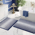 BSICPRO Bathroom Rugs Sets 2 Piece, Non Slip Striped Bath Mats by BSICPRO