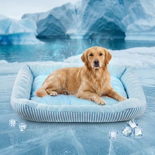 Cooling Dog Bed for Large Medium Small Dogs, Breathable Dog Cooling Mat by Pbed