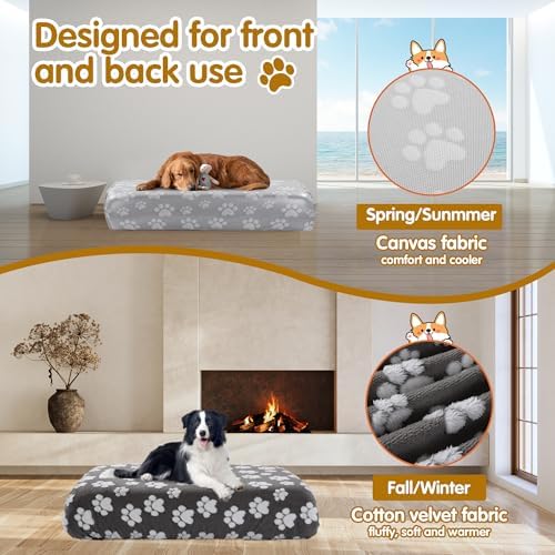 BALAPET Washable Dog Bed Cover 100% Waterproof, Soft Plush Velvet Dog Bed - Image 6