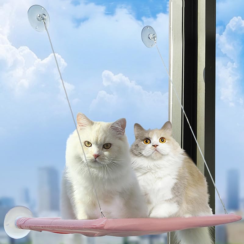 Pink Cat Window Perch Suction Cups Cat Window Hammock by JinRui-T