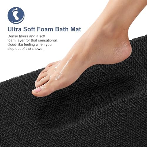 OLANLY Memory Foam Small Bathroom Rugs 24x16, Absorbent Bath Mat - Image 2