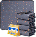 Sunheir Washable Pee Pads for Dogs 4-Pack Reusable Puppy Pads, Pet Cat Pads by SUNHEIR