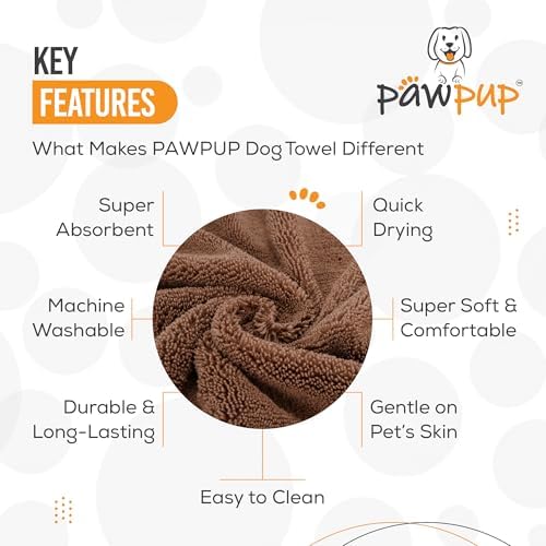 Dog Towels for Drying Dogs Super Absorbent Microfiber Pet Grooming Towel for - Image 4