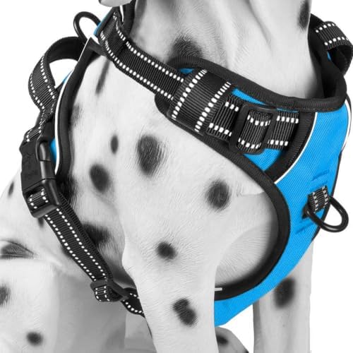 PoyPet No Pull Dog Harness Large, Reflective Vest by PoyPet