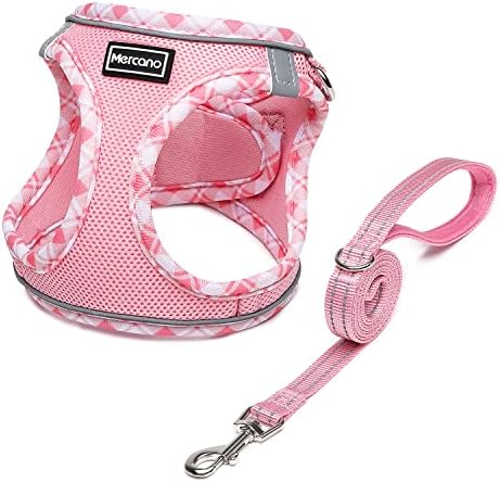 Mercano Soft Mesh Dog Harness and Leash Set, Step-in Reflective Breathable by Unknown