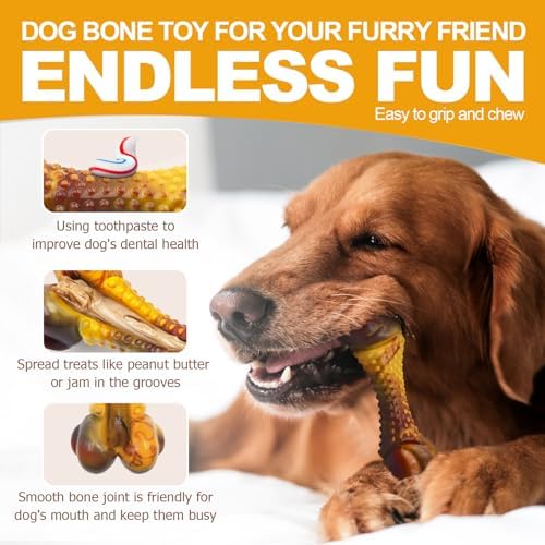 Dog Toys for Aggressive Chewers, Indestructible Dog Chew Toys for Large Medium - Image 3