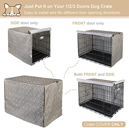 Explore Land Pattern Dog Crate Cover, 24 Inches - Image 5