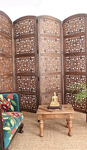 COTTON CRAFT Room Divider Wood Screen - Image 3