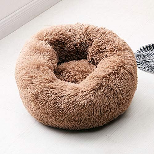 Dog Bed for Small Dogs & Cats, 24 Inch Medium Fluffy Washable Donut Bed - Image 5