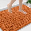 Smiry Bathroom Rugs 36X24, Extra Soft Rubber Backing Chenille Bath Mats by Smiry