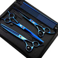 Purple Dragon 8 inch Dog Grooming Scissors Set by PurpleDragon