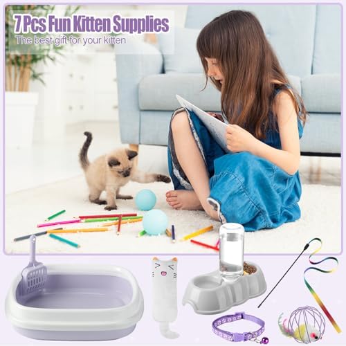 Tioncy 7 Pcs Kitten Litter Box Starter Kit - Image 7