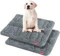 Dog Bed Crate Mat 2 Pack, Soft Plush Dog Bed Pad by Moonsea