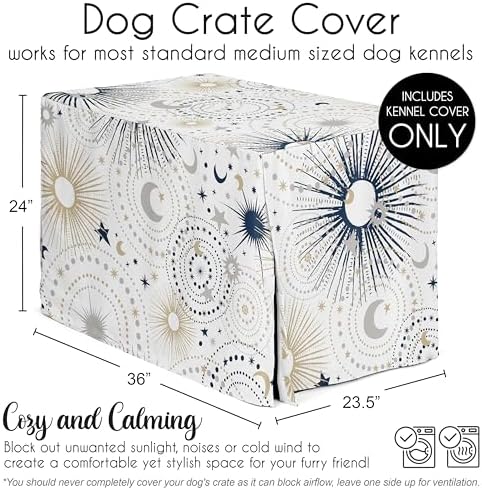 Sweet Jojo Designs 36in. Medium Dog Crate Cover Pet Cage, Kennel Covers - Image 5