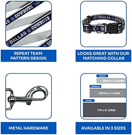 NFL PET Leash Dallas Cowboys Dog Leash, Medium Football Team Leash - Image 4