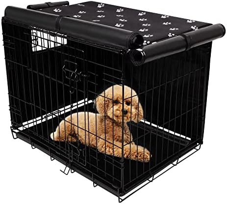 Pet Prime Dog Crate Cover Indoor/Outdoor Durable Windproof 600D Oxford Fabric - Image 2