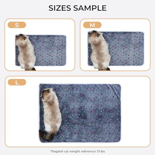 Luciphia 1 Pack 3 Blankets Super Soft Cute Dot Pattern Pet Blanket Flannel Throw - Image 3
