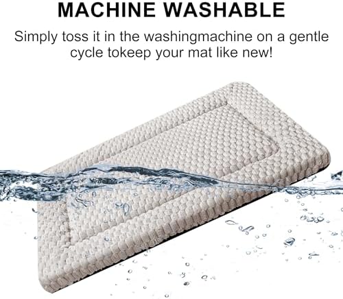 Dog Bed Mat, Reversible & Ultra Soft Kennel Pad-Machine Washable Pet Bed - Image 4