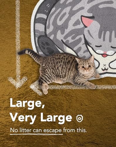 Lukamoo® Cute Cat Litter Mat, for Kitty Litter & Cute Cat Litter Box, Litter - Image 3