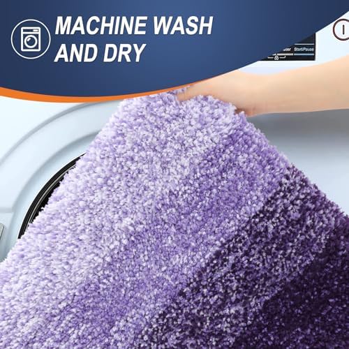 OLANLY Bathroom Runner Rug 70x24, Extra Soft Absorbent Microfiber Bath Rugs - Image 5