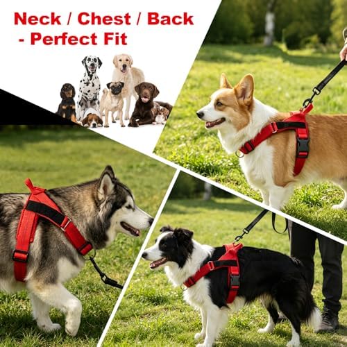 Pawly Lab Co No-Pull Harness, 3-Point Adjustable & Reflective（M） - Image 3