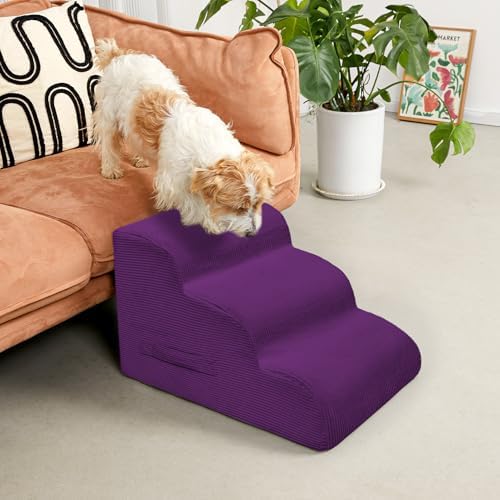 Mesa Lemon 3 Step Dog Stairs Pet Ramp - Image 2