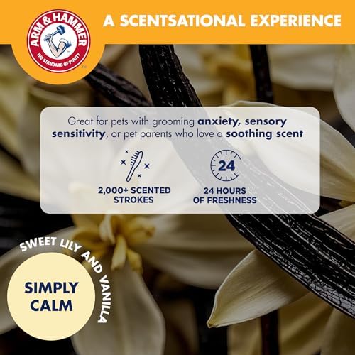 Arm & Hammer Deodorizing Slicker Dog Brush, Sweet Lily & Vanilla Scent - Image 3