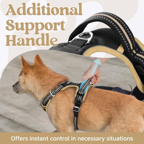rabbitgoo Dog Harness Medium Sized, No Pull 3 Buckles Easy On & Off - Image 5