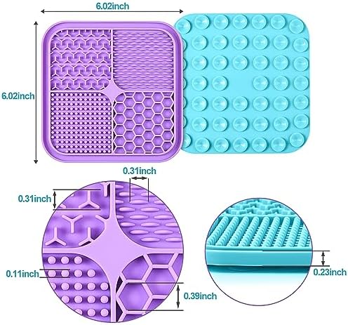 2PCS Licking Mat for Dogs with Suction Cups, Premium Lick Pad for Anxiety Relief - Image 3