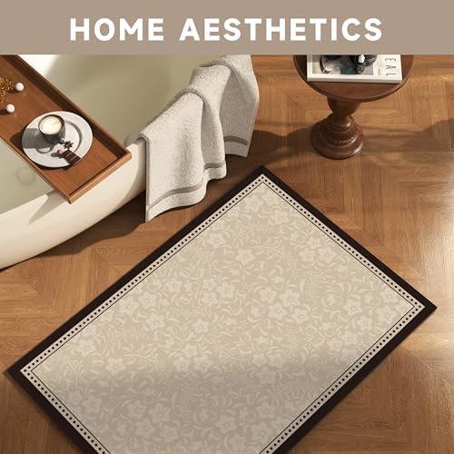 Ultra Thin Bath Mat 32"x20", Absorbent Quick Dry Washable Bath Rug - Image 6