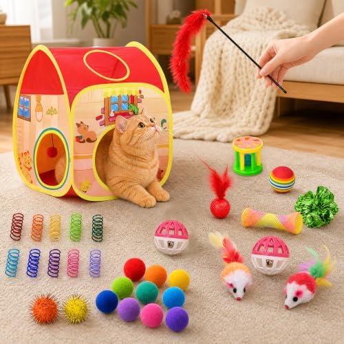 AILUKI 33PCS Cat Toys Variety Pack - Image 7