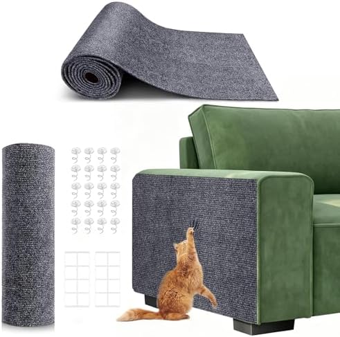 118x15.8in Self-Adhesive Cat Scratching Mat, Couch Protector from Cat Claws by Unknown