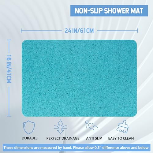 Hargiis Non-Slip Bathtub Mat, 2 Pack Anti Slip Shower Mat, Fast Drying Bathtub - Image 2