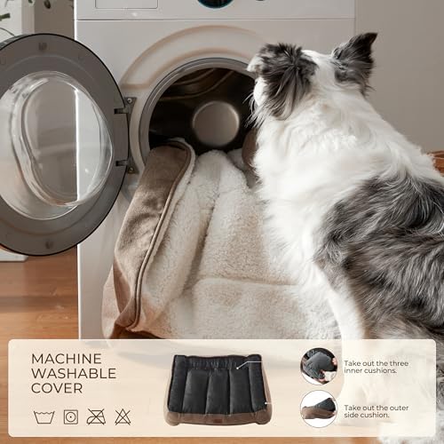 XL Extra Thick Orthopedic Bolster Dog Bed - Image 6