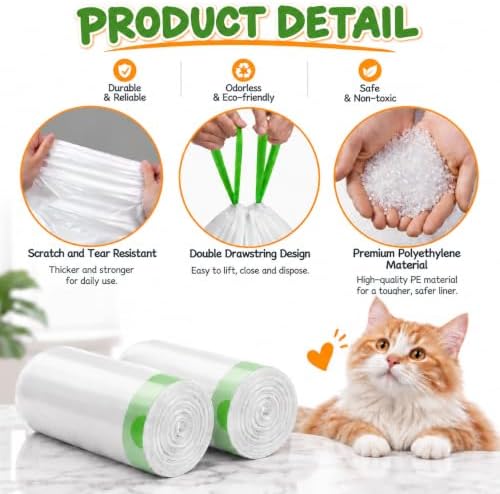 60 Count Cat Litter Box Bags Liner - Image 3
