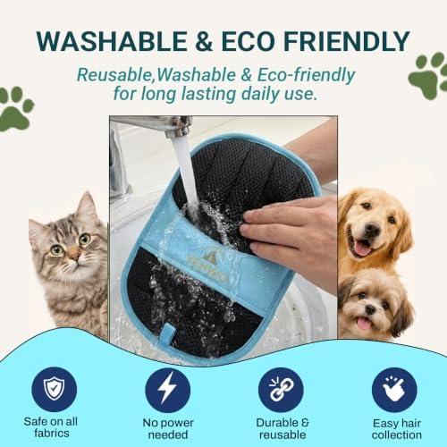 Pet Hair Remover Glove for Dogs & Cats – Reusable Electrostatic Pet Fur Removal - Image 3
