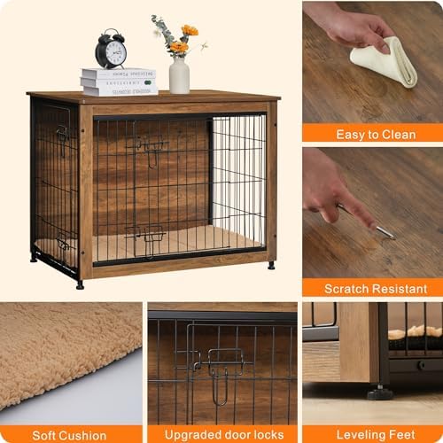 DWANTON 32.5" Dog Crate Furniture - Image 5