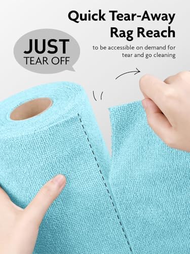 Fantasticlean Microfiber Cleaning Cloth Roll-60 Sheets - Image 2
