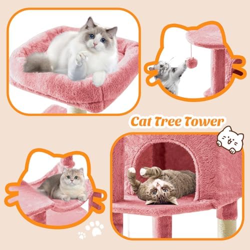 44 Inch Small Cat Tree Tower for Indoor Cats and Kittens - Image 6