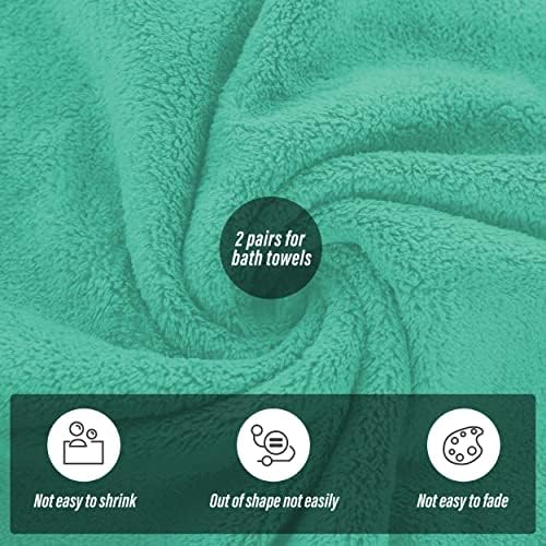 MOONQUEEN 2 Pack Premium Bath Towel Set - Image 4