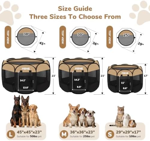 Dog Cat Playpen Indoor Outdoor, Small Animal Crate - Image 2