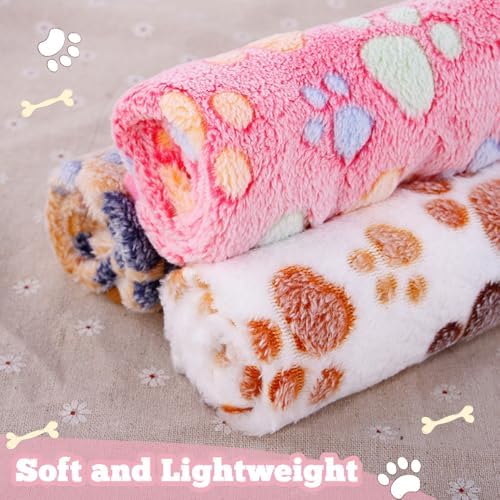 12 Pcs Small Dog Blanket Fleece Puppy Blankets Washable Pet Blankets - Image 5