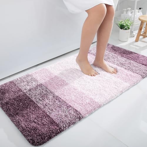 OLANLY Bathroom Runner Rug 44x24, Extra Soft Absorbent Microfiber Bath Rugs by OLANLY