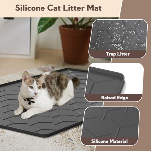 Garoopion Silicone Cat Litter Mat Large 40" X 28" - Image 2