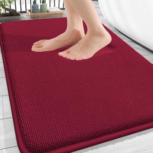 OLANLY Thick Memory Foam Bathroom Rugs 30x20, Absorbent Bath Mat by OLANLY